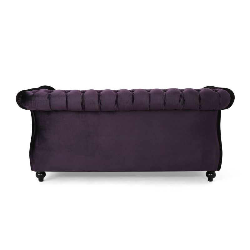 Somerville Traditional Chesterfield Loveseat - Christopher Knight Home, 4 of 8