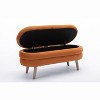 NicBex Modern 44.9" Velvet Storage Bench with Wood Legs for Bedroom and Living Room - 4 of 4
