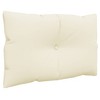 vidaXL Pallet Cushion Set of 2 Cream 100% polyester Medium - 4 of 4