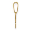 Black Bow Jewelry 14k Yellow Gold Small Laser Etched Butterfly Pendant, 13mm (1/2 inch) - 2 of 4