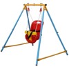 VisioGear Baby Toddler Indoor or Outdoor Swing Set with Safety Belt for Backyard, Multicolor, 48.03"*39.76"*44.09" - 2 of 4