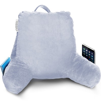 Nestl Memory Foam Reading Pillow, Reading & Bed Rest Pillow, Back Pillow with Pockets
