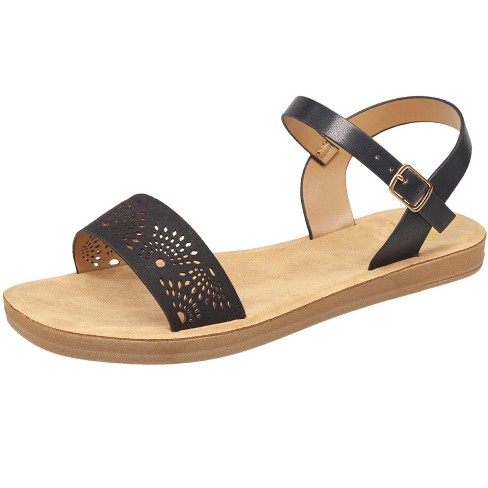 Louis Vuitton Leather Upper Buckle Sandals for Women for sale