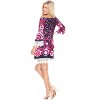 Women's 3/4 Bell Sleeves Lenora Dress - White Mark - 3 of 3