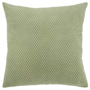 20"x20" Oversize Solid Poly Filled Square Throw Pillow Green - Rizzy Home