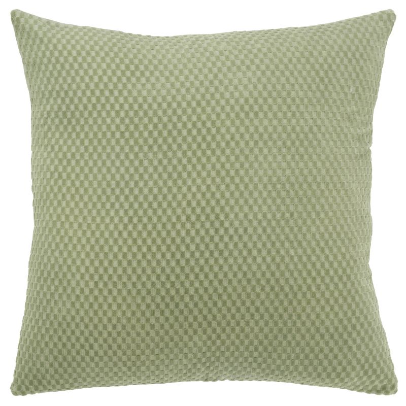 20&#34;x20&#34; Oversize Solid Poly Filled Square Throw Pillow Green - Rizzy Home, 1 of 8