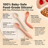 3-Pack Prep Baby Spoons, Silicone Baby Utensils for Self Feeding 6-24 Months, All Stages Baby Feeding Set, BLW Toddler Spoons - 2 of 4