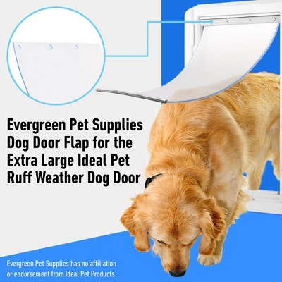 Extra Large Weatherproof Dog Door Flap with Metal Strip