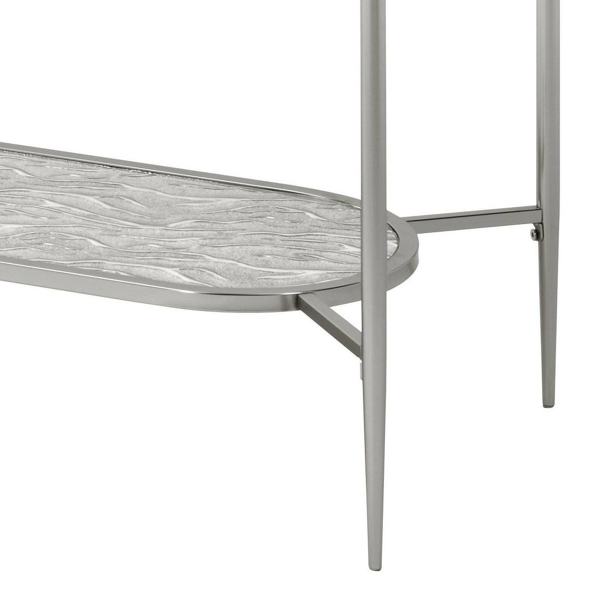 Acme Furniture Adelrik Console Glass Table Chrome Finish - thumbnail 6