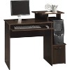 HomeStock Beginnings Computer Desk Brown – 19.45" L x 39.61" W x 34.02" H – Slide-Out Keyboard Shelf, Monitor Shelf, Storage Desk - 2 of 4