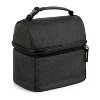 Fulton Bag Co. Dual Compartment Lunch Bag - Black