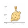 Black Bow Jewelry 14k Yellow Gold New Jersey Devils NHL Medium Pendant - 2 of 3