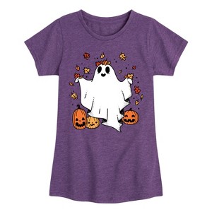 Girls' - Instant Message - Fall Fitted Short Sleeve Graphic T-Shirt - 1 of 4