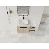 Vynxaria 36 in. Single Elevated White Oak Plywood Bath Vanity with White Flat Stone Counter KD-PACKING Ready to Assemble - 2 of 4