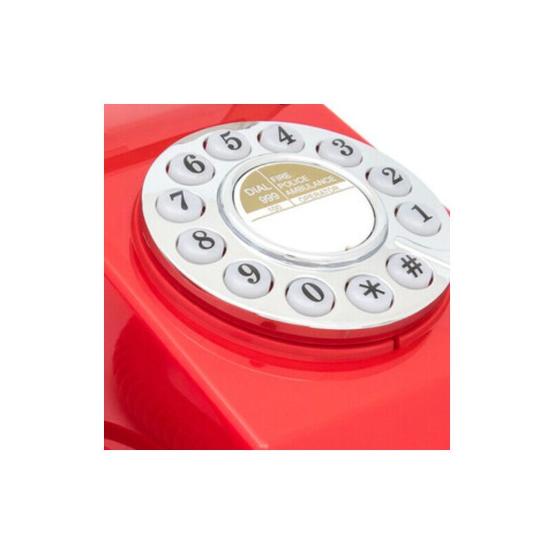 GPO Retro GPOTRMR Trim phone Desktop or Wall Mountable - Red, 3 of 7