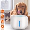 iMountek "2.5L Smart Pet Water Fountain with LED Light 7 Replaceable Filters for Cats & Dogs"White & Black - 3 of 4