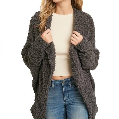 Women's Boucle Comfy Cocoon Cardigan - BluIvy