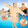 SUN CUBE Fleece Zipper Hooded Towel Robe for Kids, Zip Up Swim Beach Cover Up, Bath Surf Changing Girls Boys 7-10 Years - 3 of 4