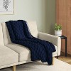 Triple Knit Throw Blanket Heathered - Room Essentials™ - 2 of 4