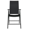 vidaXL Patio Dining Set Outdoor Dining Set Garden Table and Chair Set Black - 31.5" Table Length 4 Items - 4 of 4