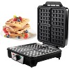 CucinaPro Four Square Belgian Waffle Maker, Extra Large Stainless Steel w Nonstick Waffler Iron Plates - Great Christmas Gift for Breakfast Lovers - 3 of 3