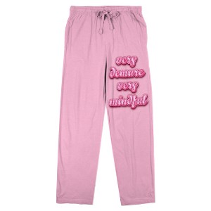 Very Demure, Very Mindful Women's Pink Sleep Pajama Pants - 1 of 4