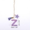 Unique Bargains Star Sequin Letter Z Flower Tassel Water Cup Pendant Purple 1 Pc - 2 of 4