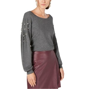 I.N.C International Concepts Womens Pearl Drop Sweatshirt, Grey, X-Large - 1 of 1