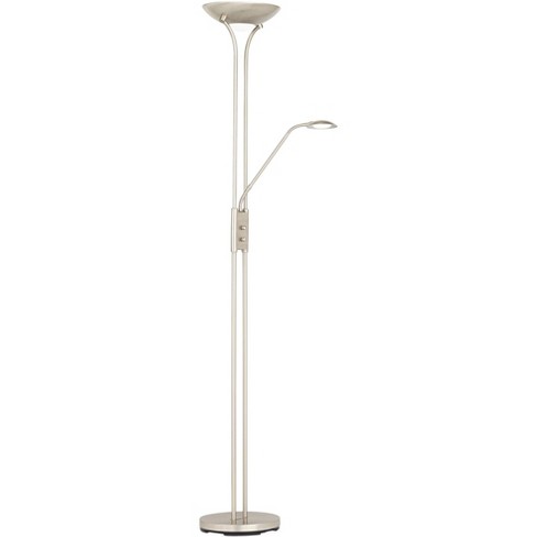360 Lighting Modern Torchiere Floor, Floor Lamp With Reading Light Dimmable