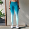 Anna-Kaci Active Women's High-Waisted Gradient Leggings Seamless Yoga Workout Pants Compression Tights for Running and Gym Training - 2 of 4