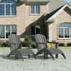 WestinTrends Dylan HDPE Outdoor Patio Adirondack Chairs with Ottomans (4-Piece Conversation Set) - 2 of 4