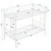 NicBex Twin Over Twin Bunk Bed,Metal Bunk Beds with Ladder,Bunk Bed Frame for Adults,Kids,Box Spring Not Required,Space-Saving and Noise-Free,White - 3 of 4
