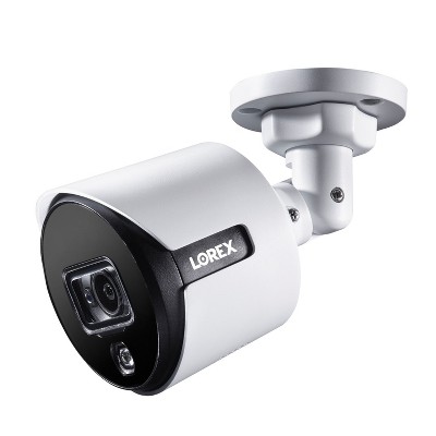 Lorex 4K Ultra HD Analog Active-Deterrence Indoor/Outdoor Add-on Security Bullet Camera with Color Night Vision