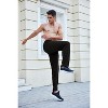 COOFANDY Men Cotton Yoga Pants Casual Sweatpants Jogger Open Bottom Lounge Pants with Pockets - 2 of 4