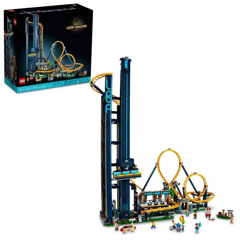 LEGO Icons Loop Coaster, Roller Coaster Set 10303, 1 of 8
