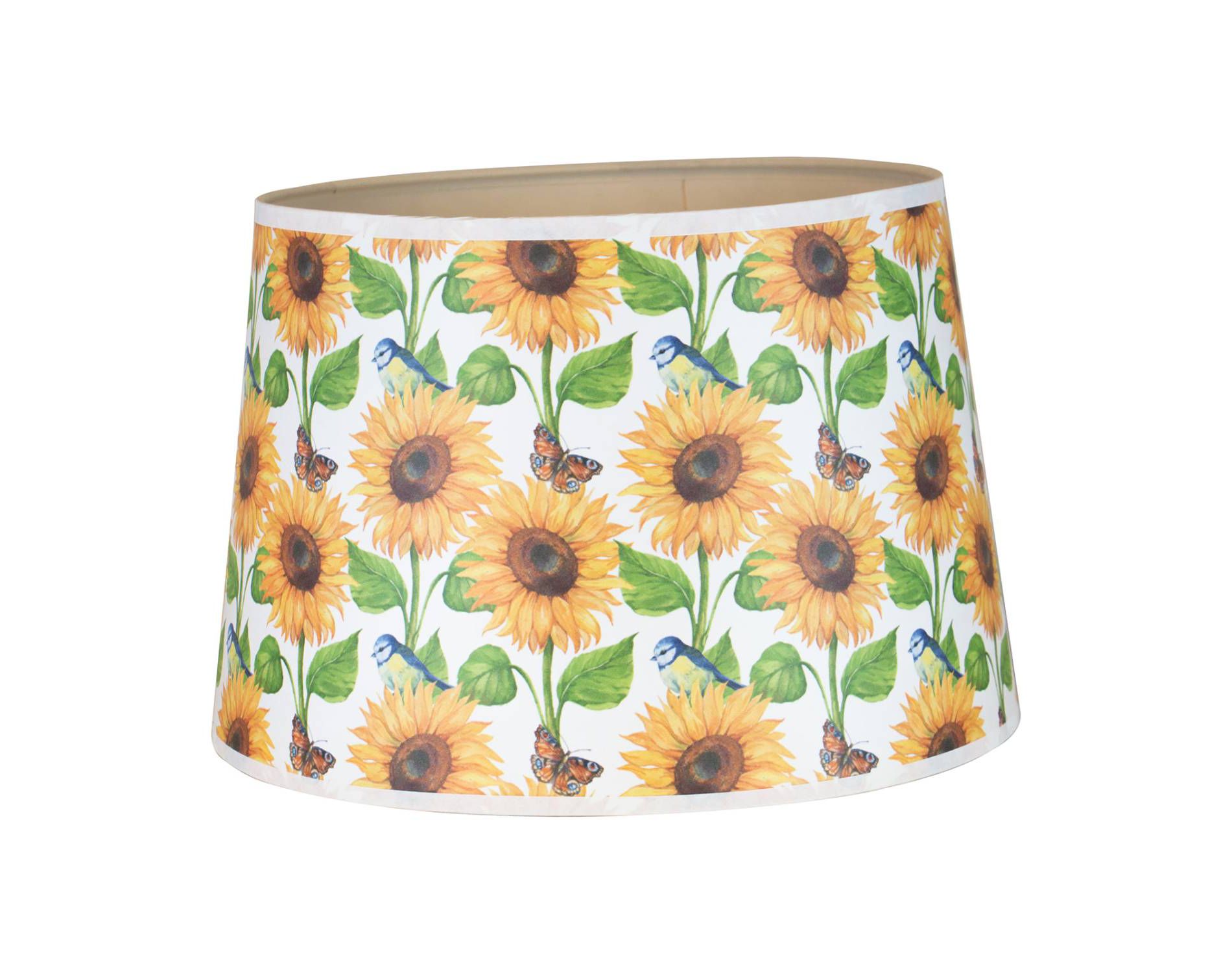 Aladdin Parchment Oil Lamp Shade, 12 inch Base Fitter. Summer Sunflower Design