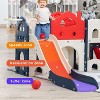Sandinrayli 8-In-1 Toddler Slide and Climber Playset, Kids Slide Playground with Tunnel, Red/Green/Gray - 4 of 4