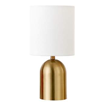 Hampton & Thyme 13.25" Tall Mini Lamp with Fabric Shade 