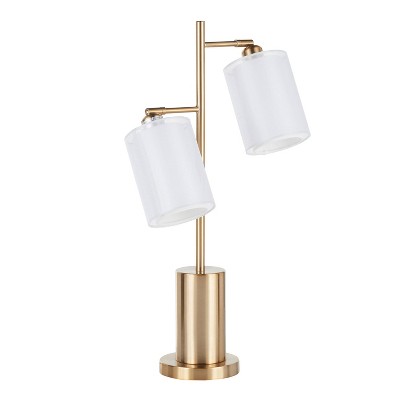 Brushed Stainless Steel Cannes Floor Lamp Silver (Includes LED Light Bulb) - LumiSource