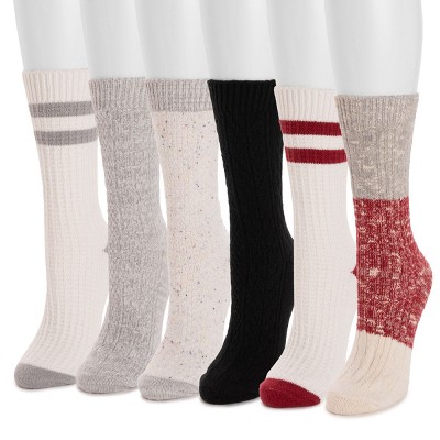 MUK LUKS Women's Microfiber Boot Socks (6 Pack) - image 2