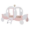 Lycvki Princess Carriage Twin Size Wood Platform Bed with Stair - 4 of 4