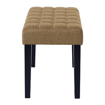 California Fabric Tufted Bench - CorLiving