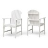 Okak Oversized Patio Folding Adirondack Chair,Set of 2,Premium Acacia Accent Chair Dining Chair for Garden&Backyard,Outdoor Lounge Chair - 2 of 4
