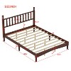 Sapphtopaz Retro Bed Frame with Gourd Shaped Headboard Design Wooden Platform Bed with Slat Support for Bedroom,No Box Spring Needed - 3 of 4