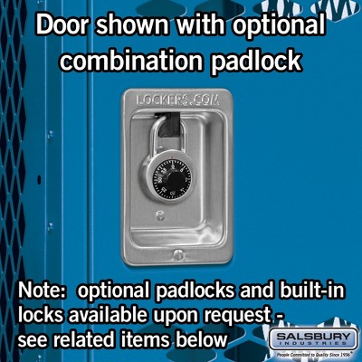 Deep Blue 66" Freestanding Steel Vented Locker