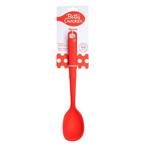 Betty Crocker Silicone 13 Inch Spoon, Red - 1 of 4