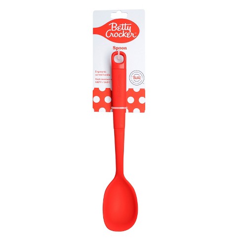 Betty Crocker Silicone 13 Inch Spoon, Red - image 1 of 4