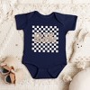 The Juniper Shop Retro Checkered Babe Baby Bodysuit - 2 of 2
