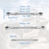 Unique Bargains M8 Steering Suspension Tie Rod for 49cc Electric ATV Go Kart 2Pcs Silver Tone - 3 of 4