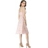 Allegra K Women's Floral Twist Front Knee Length Summer Adjustable Strap Sundresses - 4 of 4